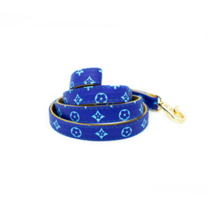 Blue dog leash designer