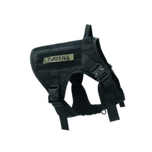 Black - K9 Tactical Dog Harness Custom Name Patch