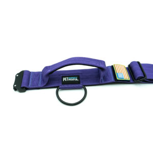 Purple - Tactical Collar 2.0 - 2in Dog Collar with Handle - Add Personalized Embroidery Name Number