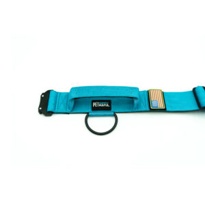 Turquoise - Tactical Collar 2.0 - 2in Dog Collar with Handle - Add Personalized Embroidery Name Number