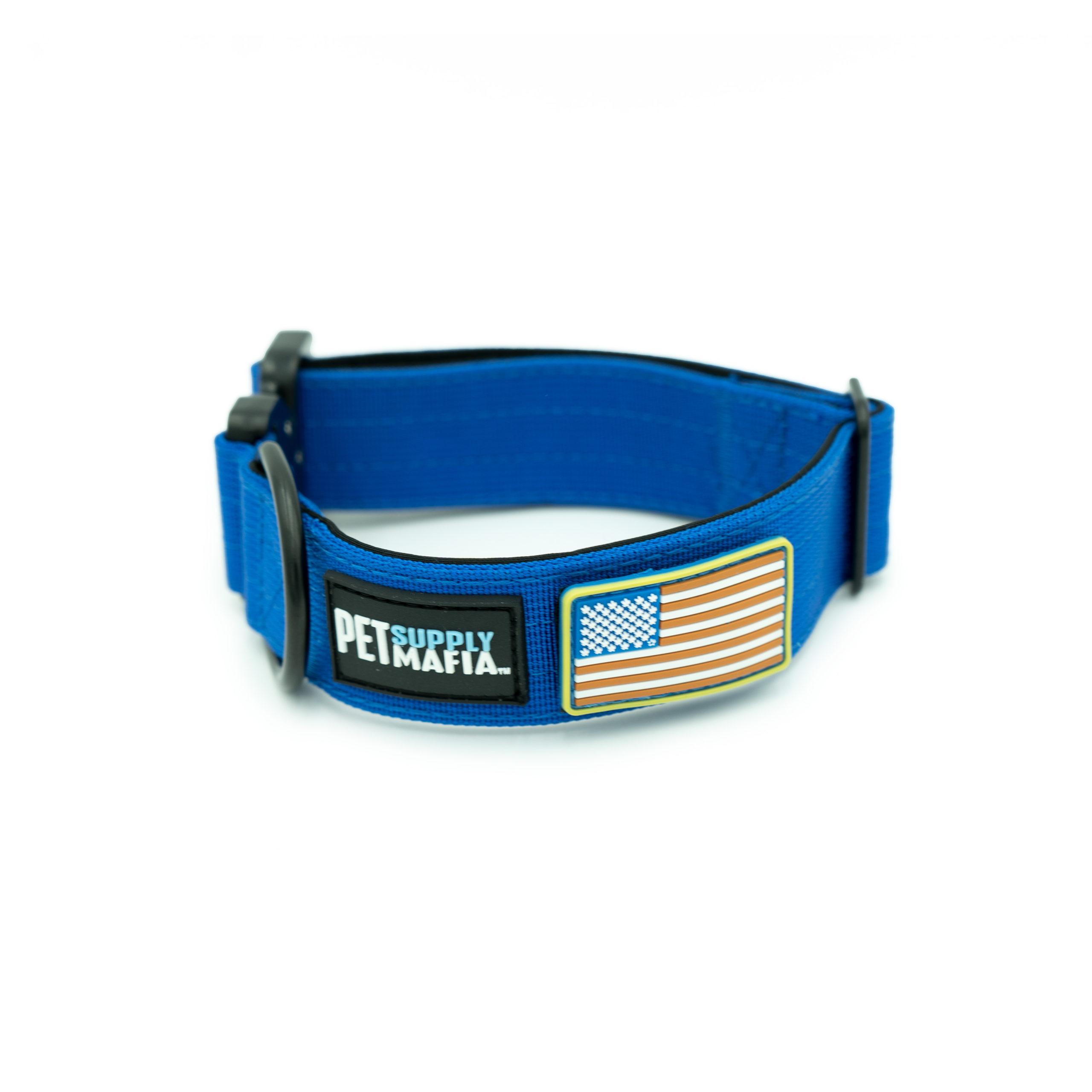 Blue Tactical dog collar 1.5 in