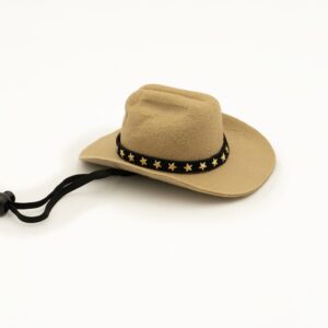 Mini Cowboy Hat - Pink, Brown, Light Brown